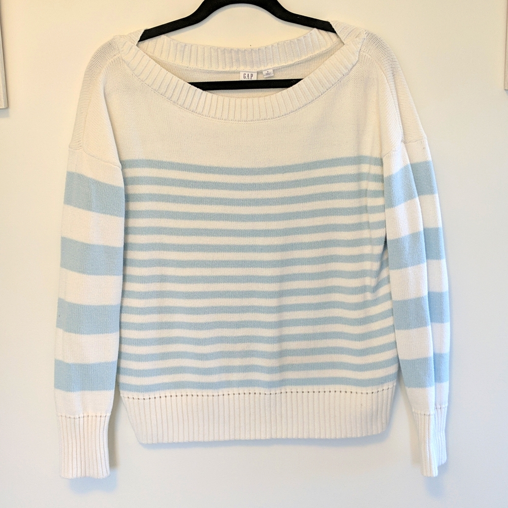 Gap Medium Boatneck Striped Sweater